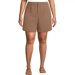 Women's High Rise Pleated Crepe 7