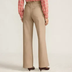 Women's High Rise 5 Pocket Wide Leg Chino Pants