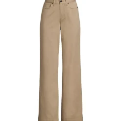Women's High Rise 5 Pocket Wide Leg Chino Pants