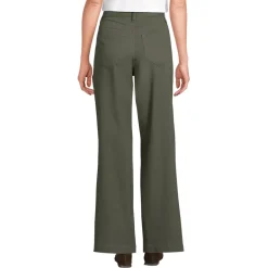 Women's High Rise 5 Pocket Wide Leg Chino Pants