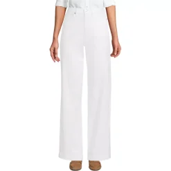 Women's High Rise 5 Pocket Wide Leg Chino Pants