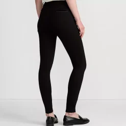 Women's High Rise Ponte Polished Leggings