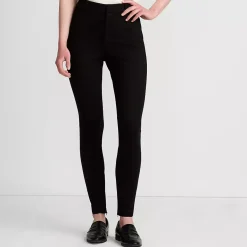 Women's High Rise Ponte Polished Leggings