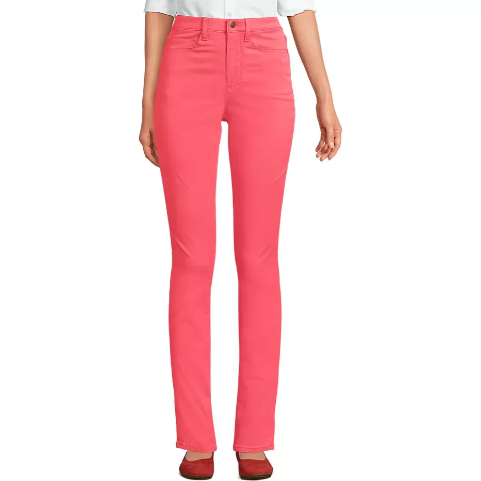 Women's High Rise Slimming 5 Pocket Chino Slim Leg Pants
