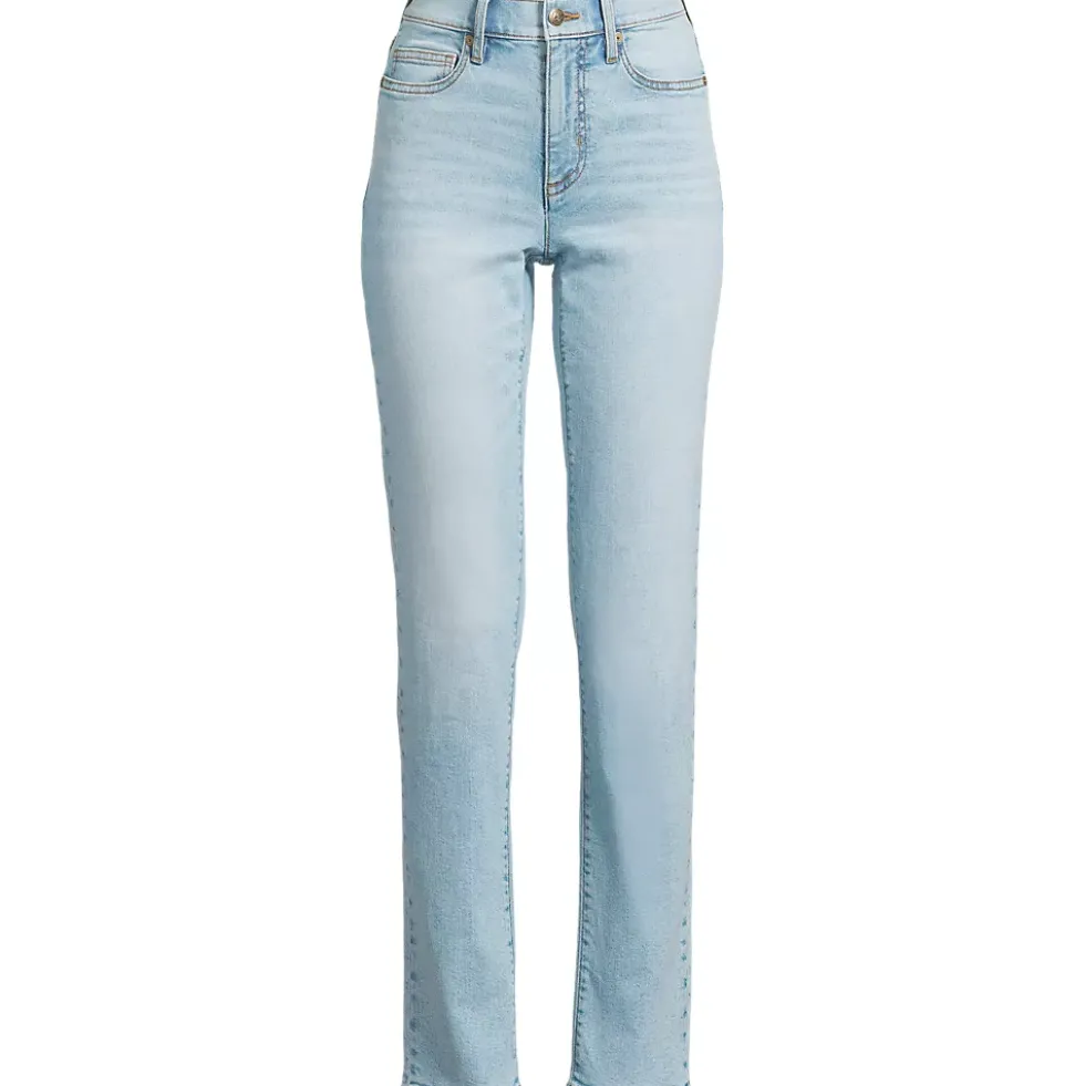 Women's High Rise Straight Leg Jeans