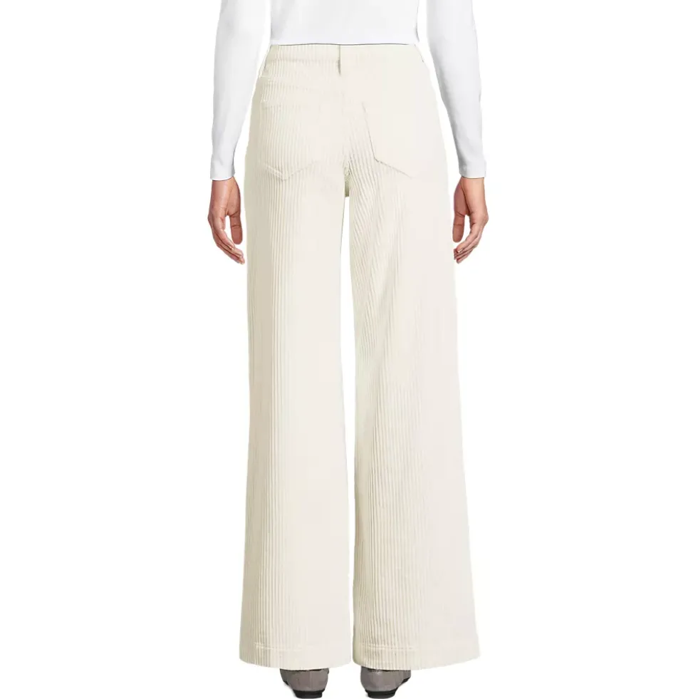 Women's High Rise Wide Leg Corduroy Pants