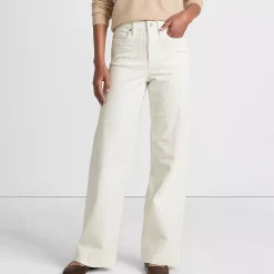 Women's High Rise Wide Leg Corduroy Pants