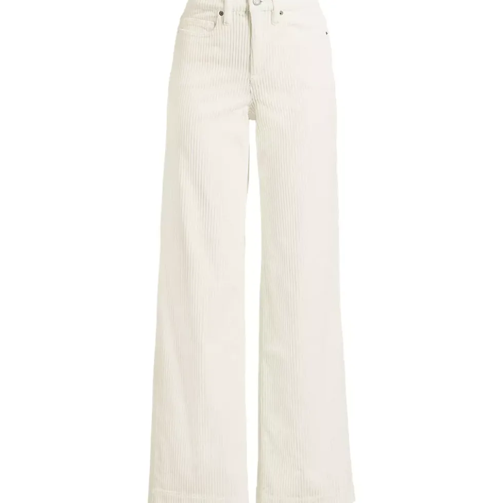 Women's High Rise Wide Leg Corduroy Pants