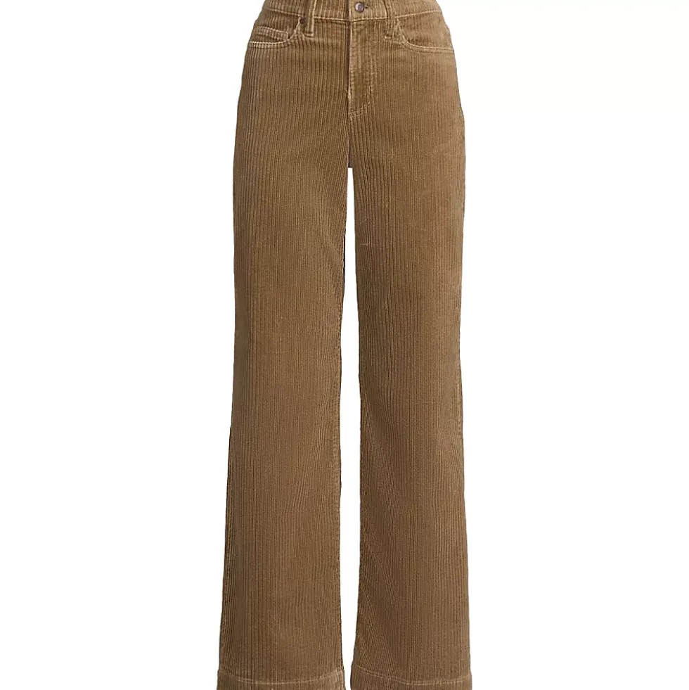 Women's High Rise Wide Leg Corduroy Pants