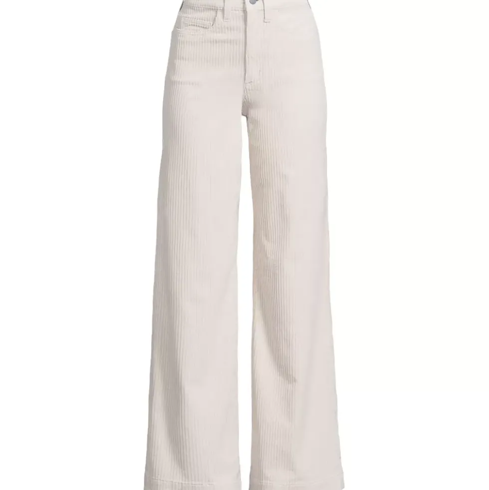 Women's High Rise Wide Leg Corduroy Pants