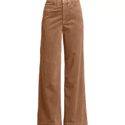 Women's High Rise Wide Leg Corduroy Pants