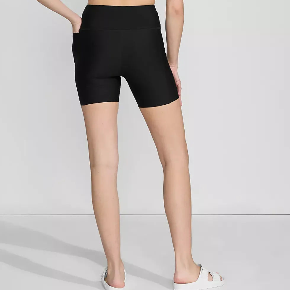 Women's 6" High Waisted Bike Swim Shorts