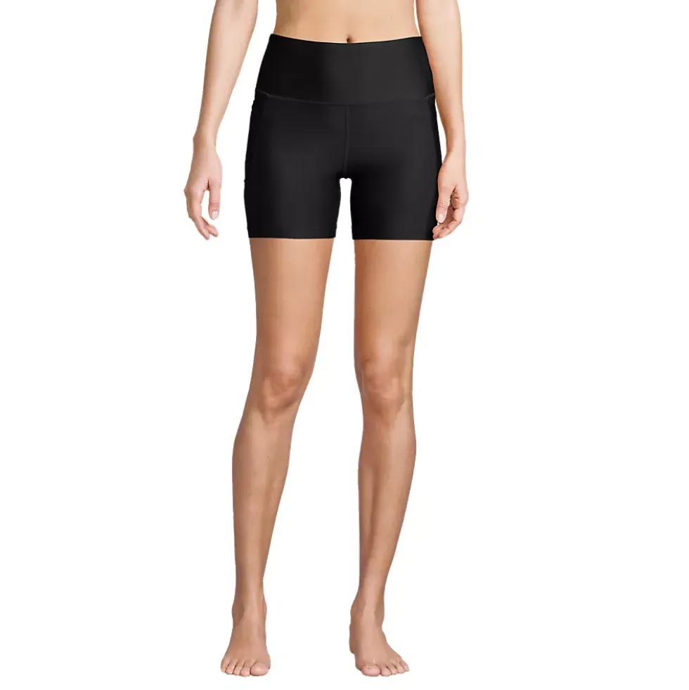 Women's 6" High Waisted Bike Swim Shorts