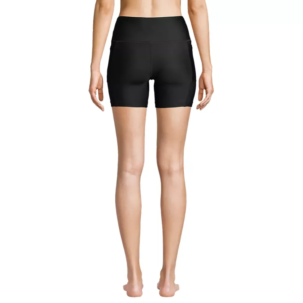 Women's 6" High Waisted Bike Swim Shorts