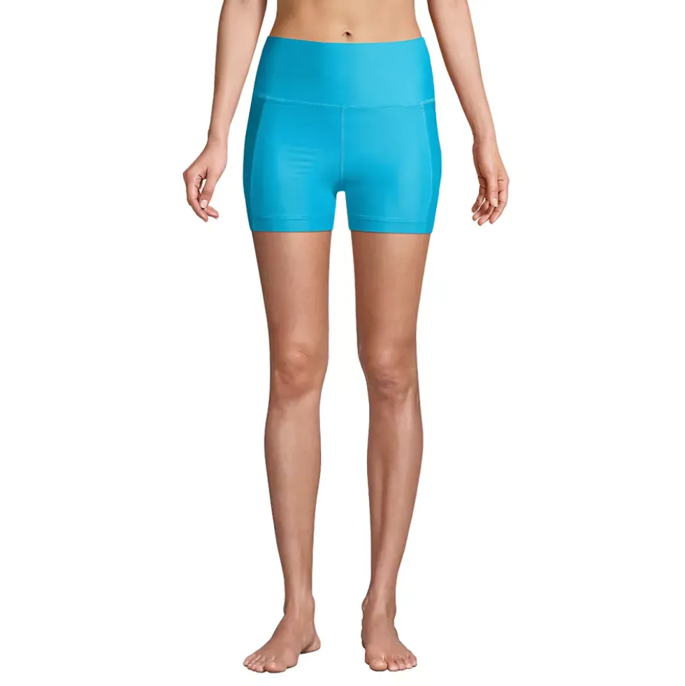 Women's 6" High Waisted Bike Swim Shorts