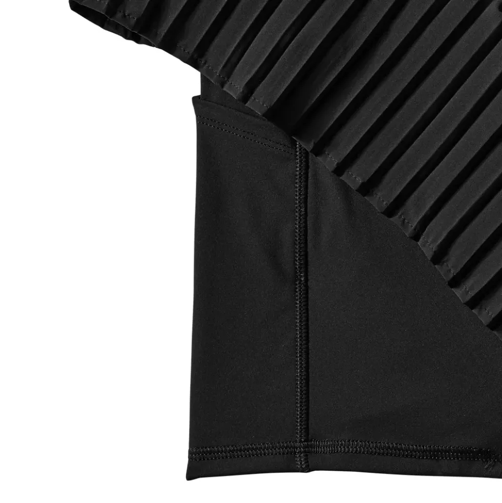 Women's High Waisted Pleated Woven Swim Skort