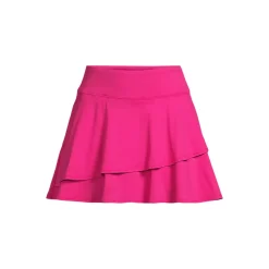 Women's High Waisted Tulip Hem Swim Skort