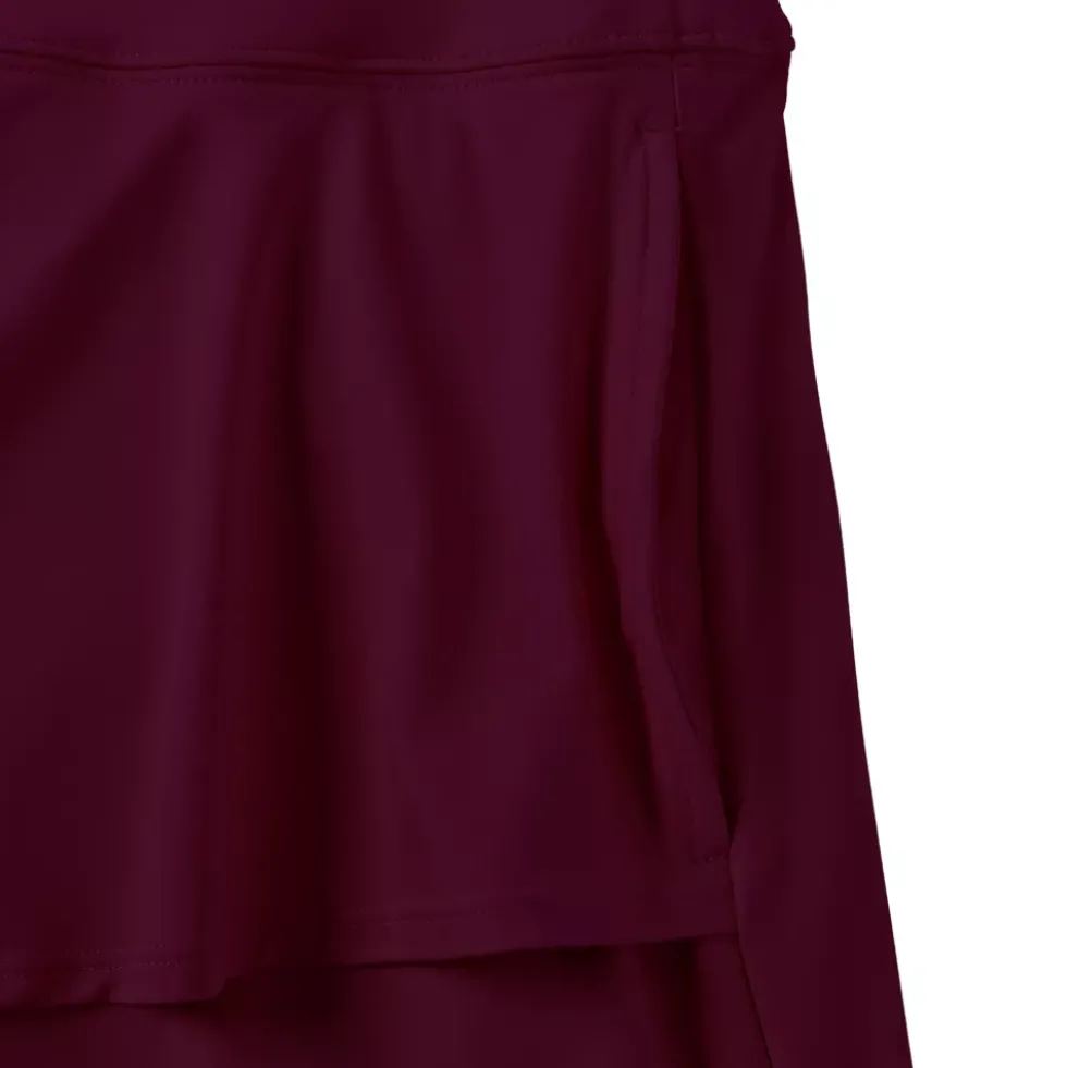 Women's High Waisted Tulip Hem Swim Skort