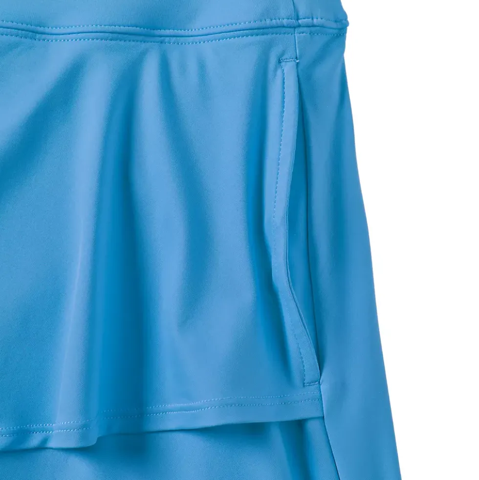 Women's High Waisted Tulip Hem Swim Skort