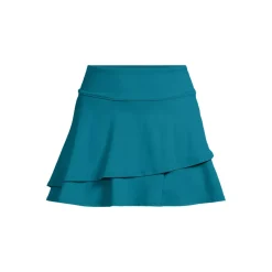 Women's High Waisted Tulip Hem Swim Skort