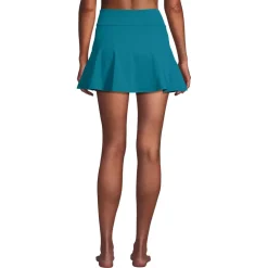 Women's High Waisted Tulip Hem Swim Skort