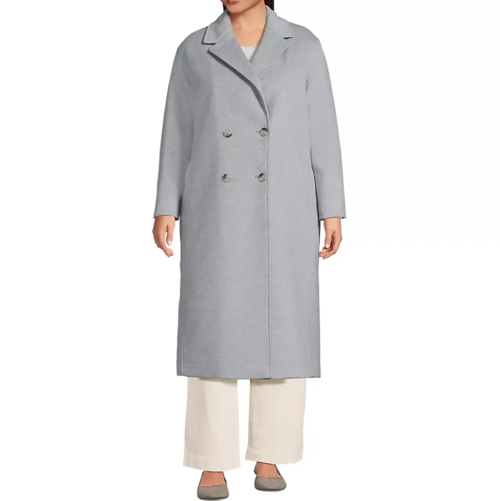 Women's Insulated Double Breasted Wool Coat