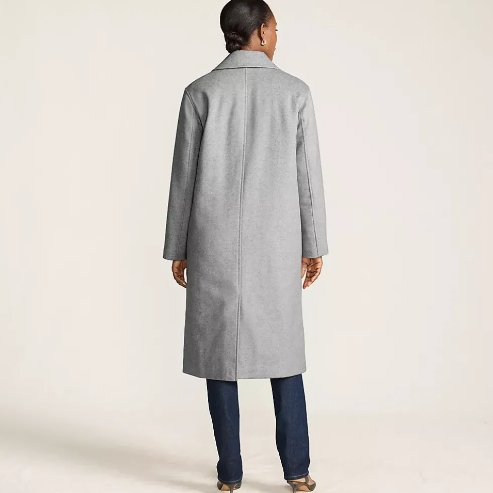 Women's Insulated Double Breasted Wool Coat