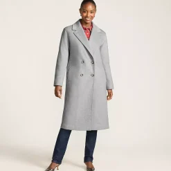 Women's Insulated Double Breasted Wool Coat