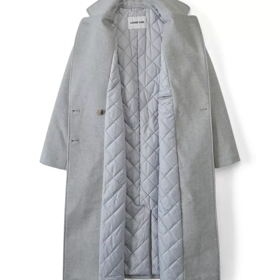 Women's Insulated Double Breasted Wool Coat