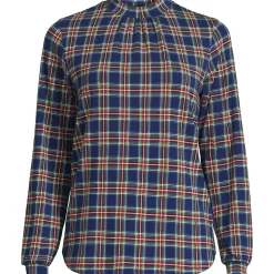 Women's Jersey Long Sleeve Gathered Mock