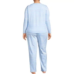 Women's Knit 2 Piece Pajama Set - Long Sleeve Top and Pants