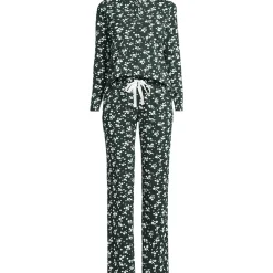 Women's Knit 2 Piece Pajama Set - Long Sleeve Top and Pants