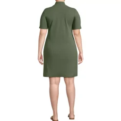 Women's Knit Rib Mock Neck Dress