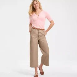 Women's Knockabout Chino High Rise 5 Pocket Wide Leg Crop Pants