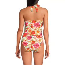 Women's Knot Twist Halter One Piece