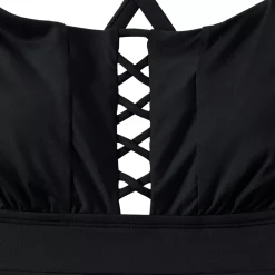 Women's Lace-up Flutter Tankini Swimsuit Top