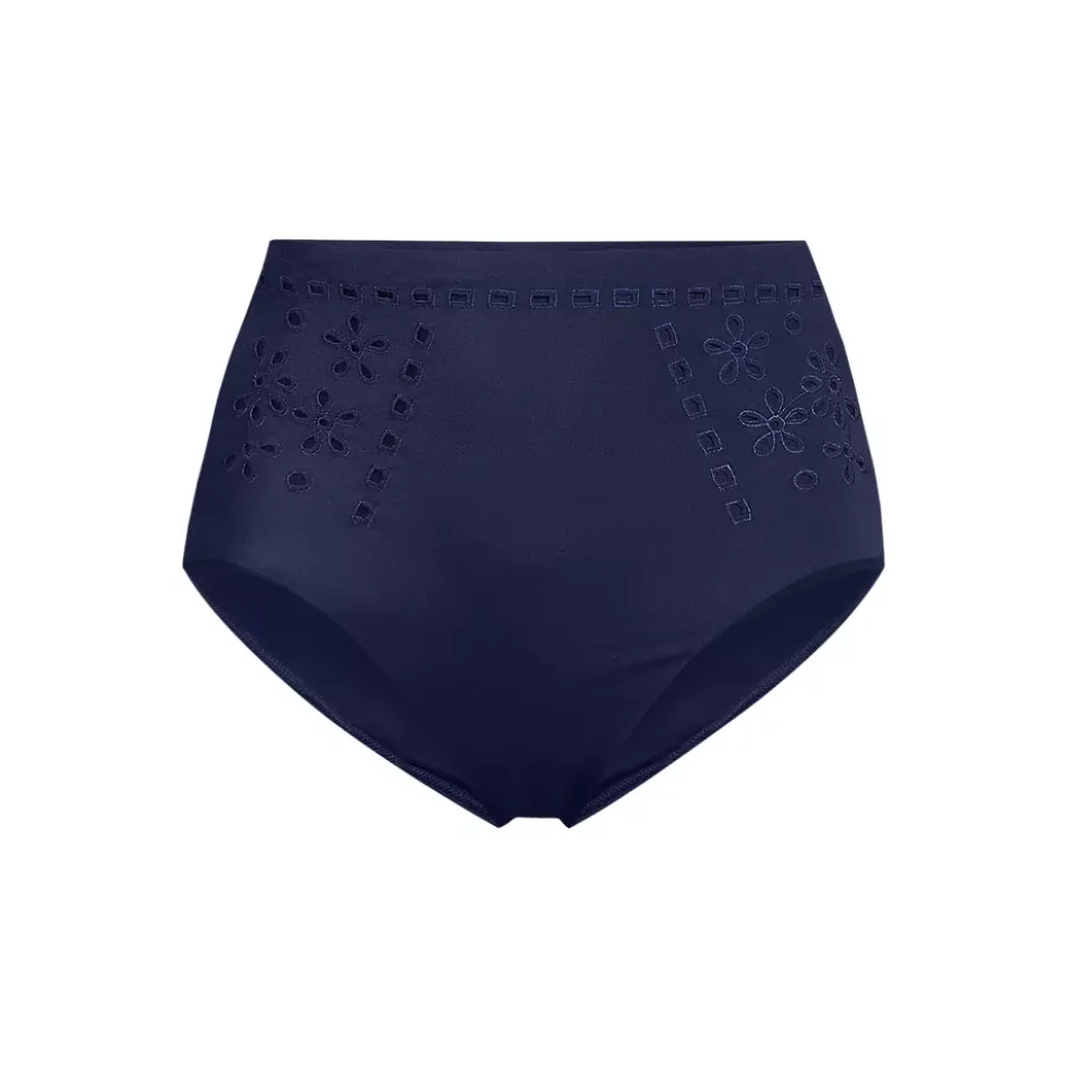 Women's Laser Cut Embroidered High Waist Bottoms