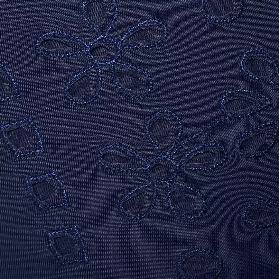 Women's Laser Cut Embroidered High Waist Bottoms