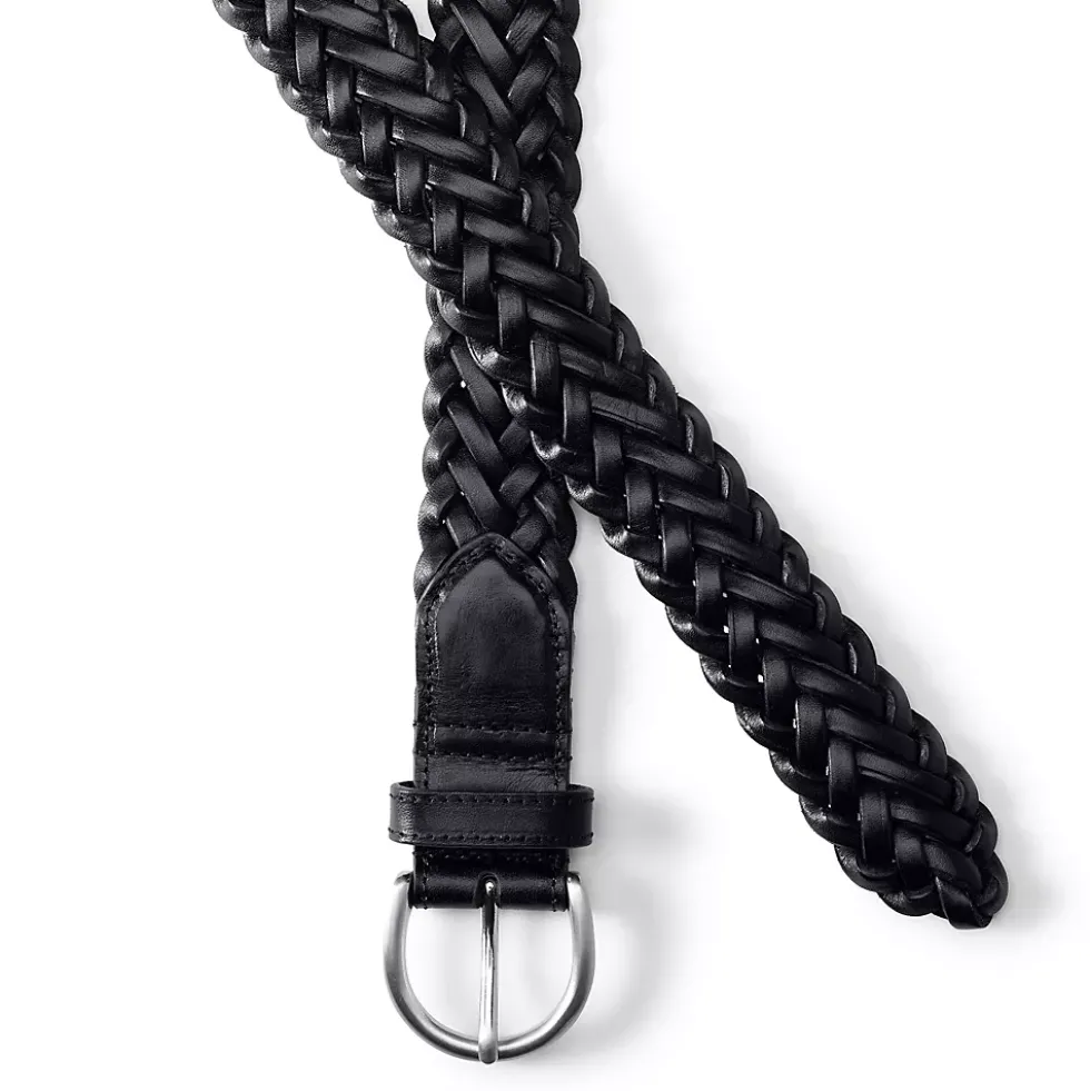 Women's Leather Braided Belt