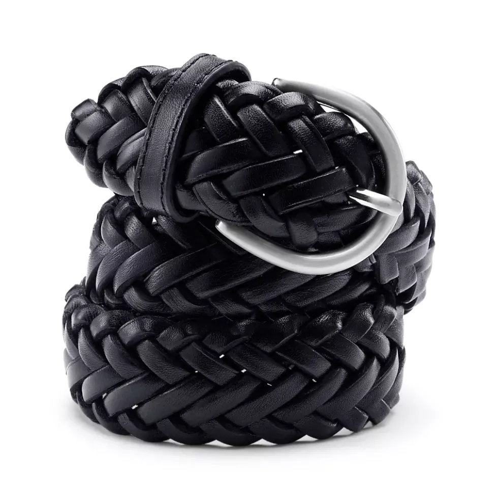 Women's Leather Braided Belt