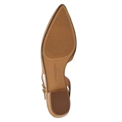 Women's Leather Slingback Low Heels
