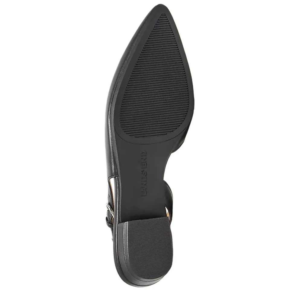 Women's Leather Slingback Low Heels
