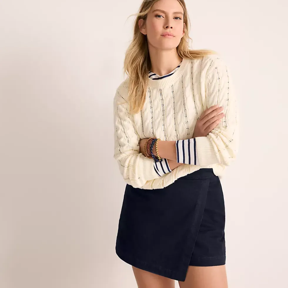 Women's Lightweight Denim Above the Knee Skort