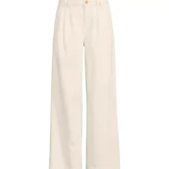 Women's Lightweight Denim Mid Rise Pleated Slouchy Jeans