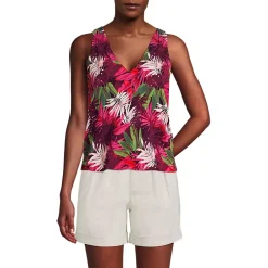 Women's Lightweight Jersey Blouson Vneck Tank