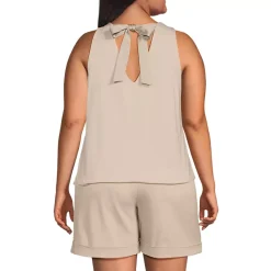 Women's Lightweight Jersey Blouson Vneck Tank