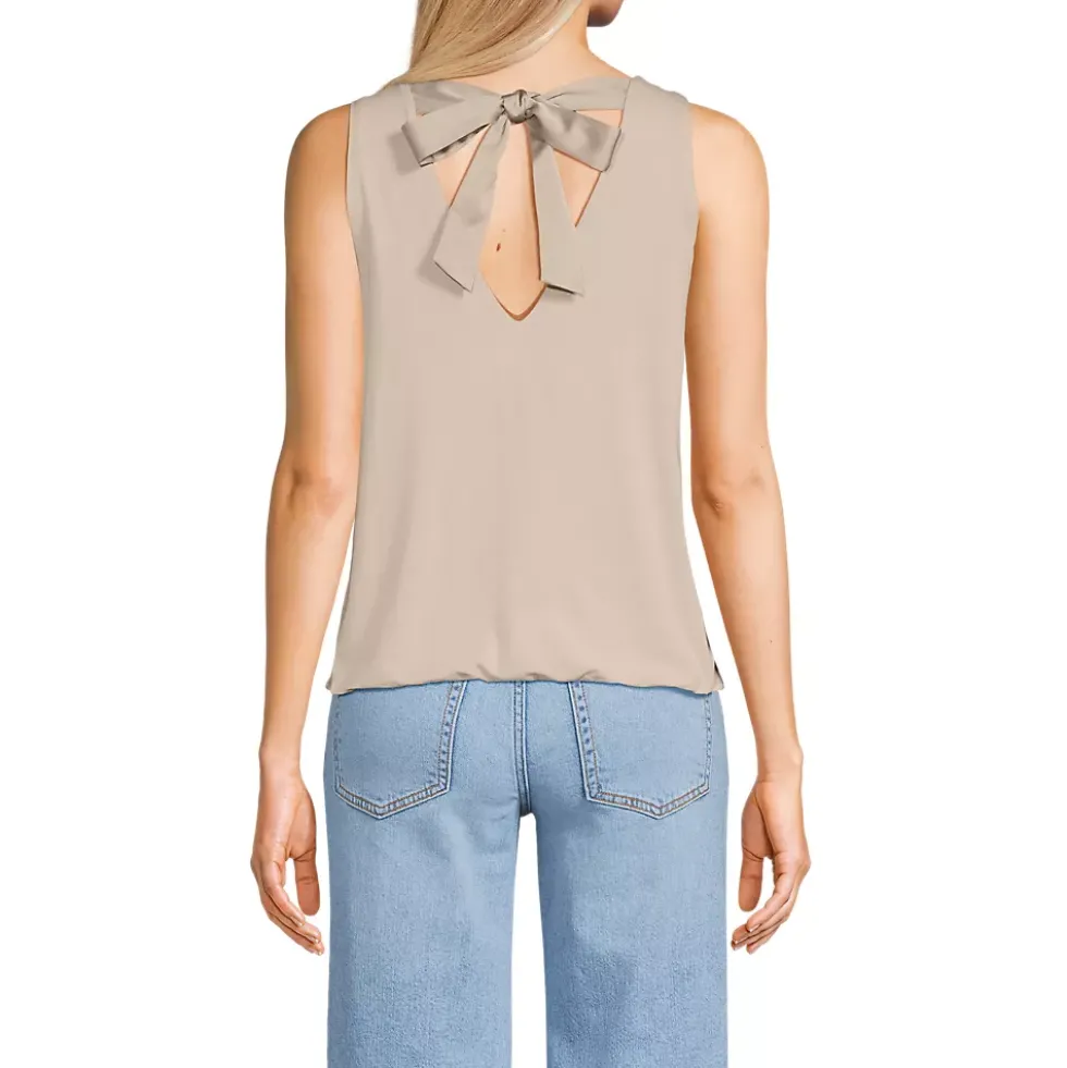 Women's Lightweight Jersey Blouson Vneck Tank