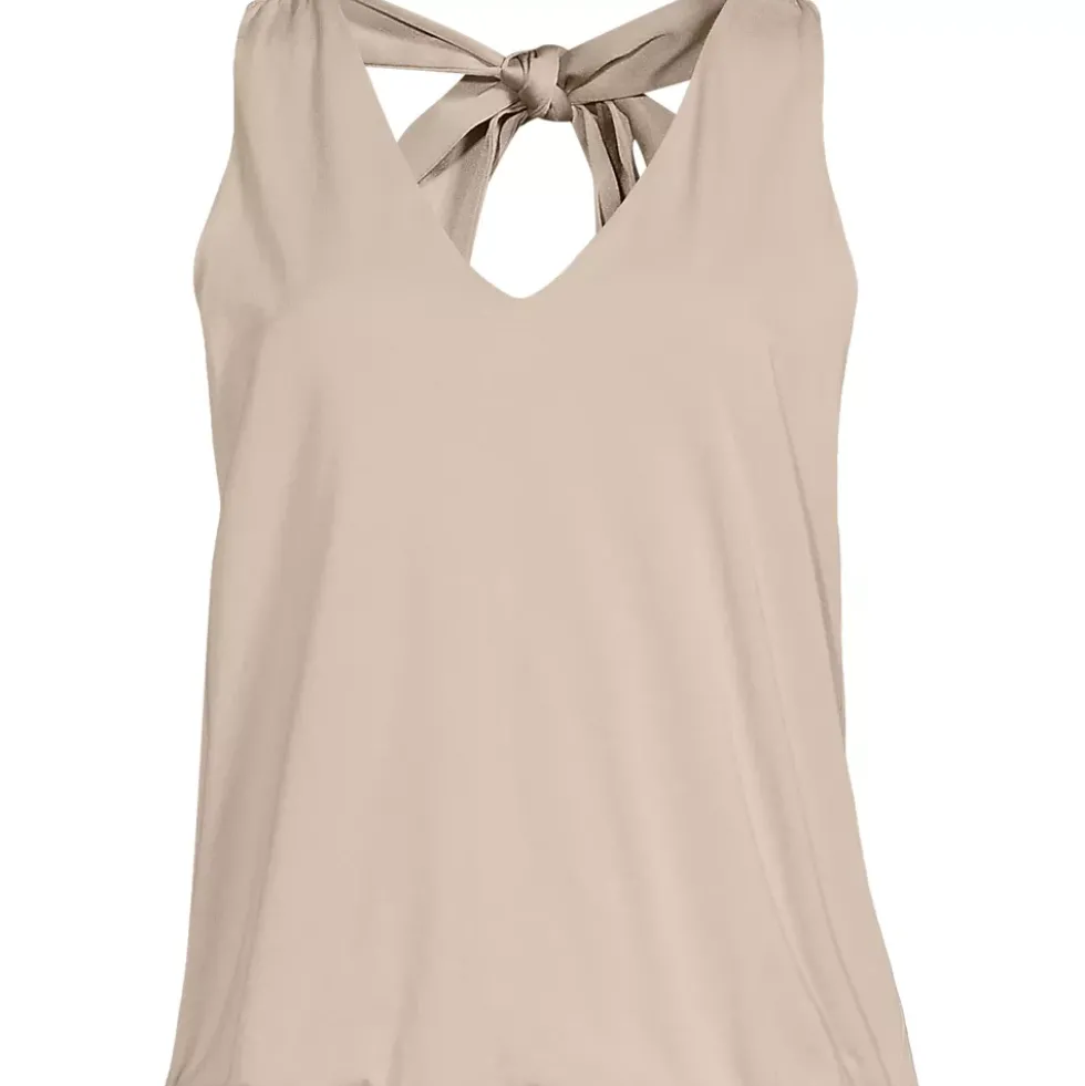 Women's Lightweight Jersey Blouson Vneck Tank