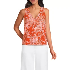 Women's Lightweight Jersey Blouson Vneck Tank