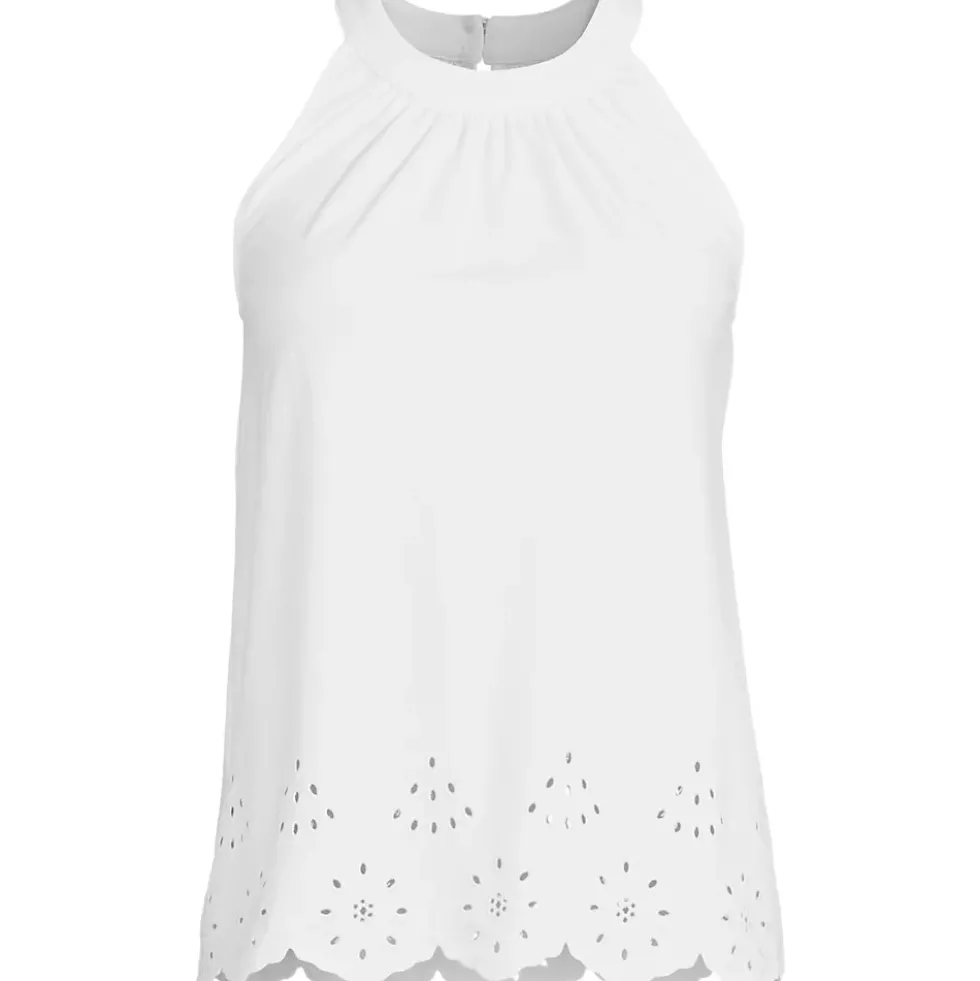 Women's Lightweight Jersey Eyelet Tank Top